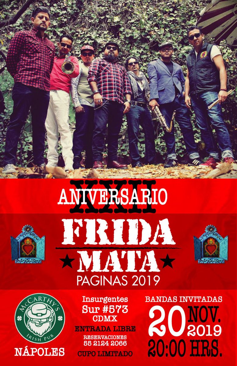 fridamata's tweet photo. Confirmadisimo los ESPERAMOS...
#fridamata #fridamatamusic #rocklatinoamericano #rock #rockmexicano🇲🇽 https://t.co/C5aZFMlM8p
