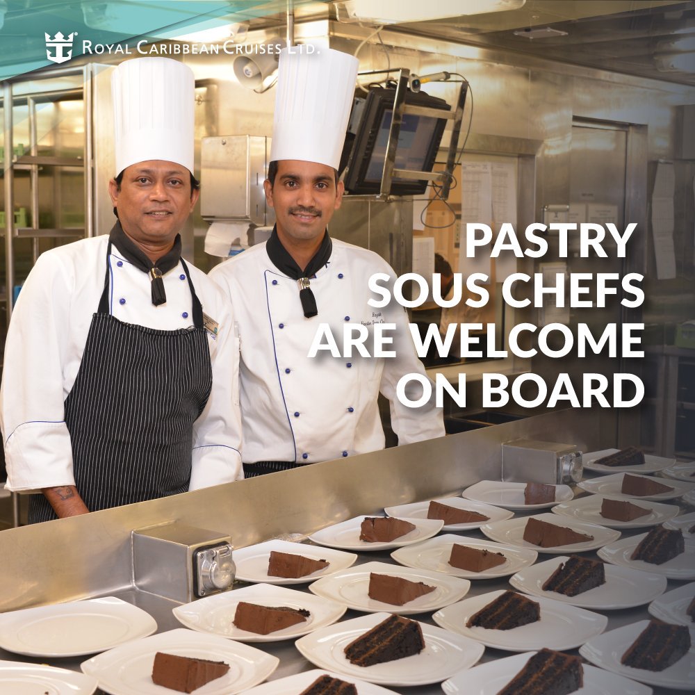 RCGCareers's tweet photo. Create the perfect pastries while sailing with Royal Caribbean Cruises. APPLY NOW: https://t.co/6k6RY39la9! #JoinTeamRCL https://t.co/R2UQS4njoH