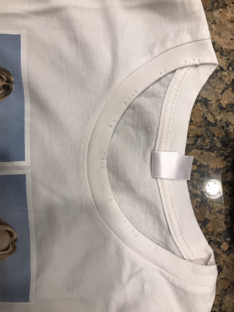 blair_mcd's tweet photo. @stassi The shirt I bought tonight has holes in the collar! 😭😭 https://t.co/mjKbxd2S05