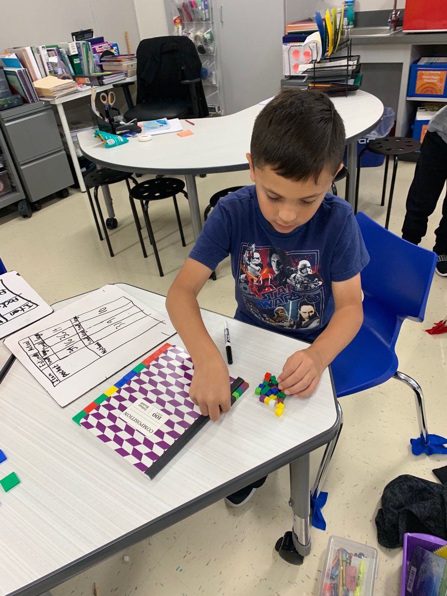Spiller2ndGrade's tweet photo. Comparing smaller units of measurement to larger ones. Loving the discovered explanations. ⁦@MrsBManuel⁩ #polserproud https://t.co/Tib6vbvSVA