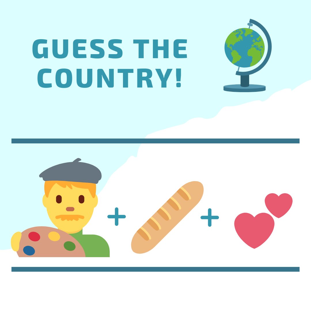 All_Gives's tweet photo. Let’s play! 🌎 
Guess the country by emoji!
Then tell us in the comments!👇
#fun #game #guessgame #emoji #wonderful_place #travelgram #adventure https://t.co/Q02bf5LS9U