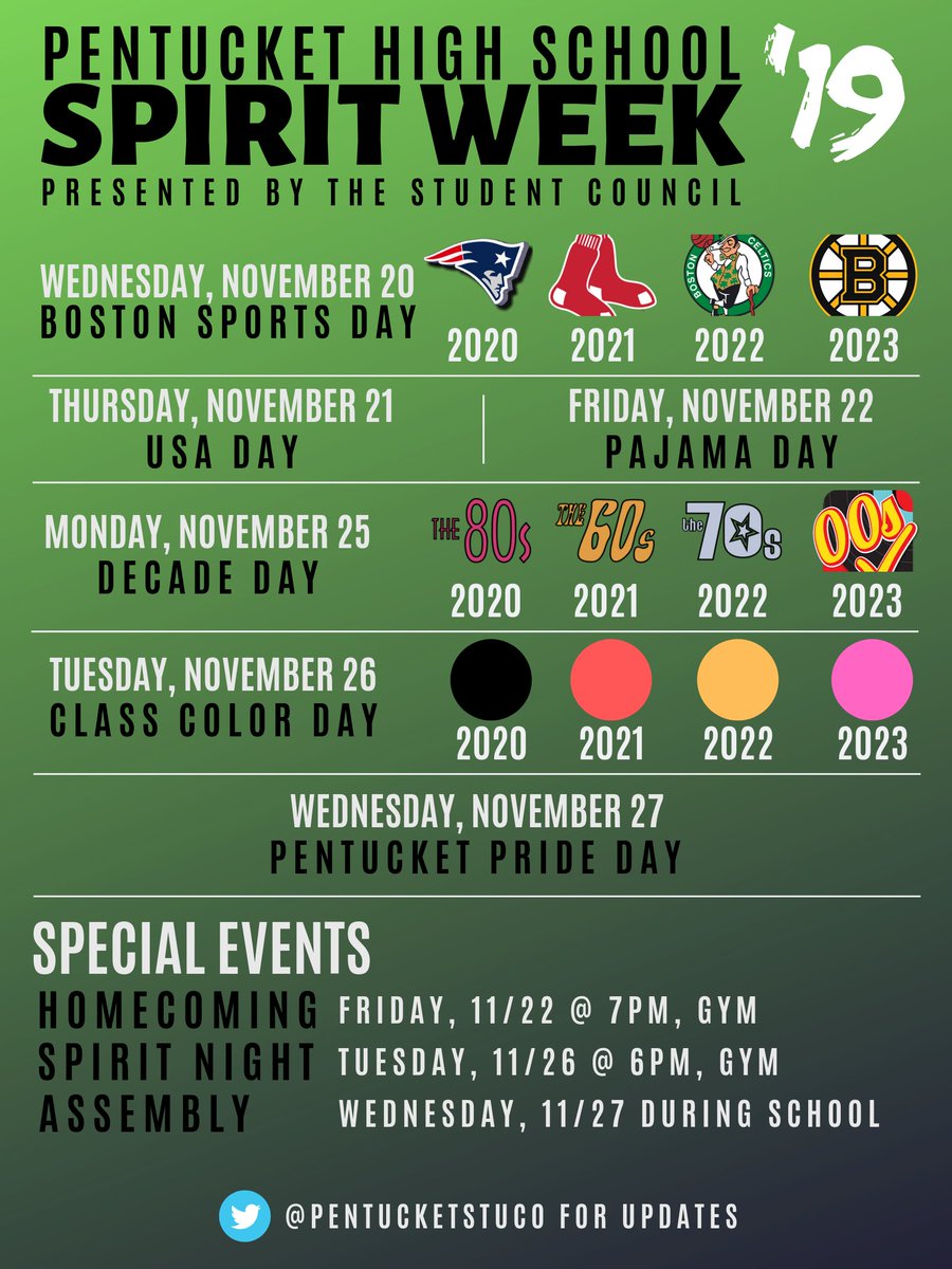 PentucketStuCo's tweet photo. It's coming... 👀
#PentucketSpiritWeek https://t.co/cLtgxbusl4