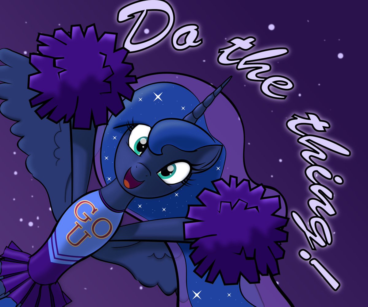 Whenever you feel like giving up, just remember that Luna believes in you and wants you to do your best.