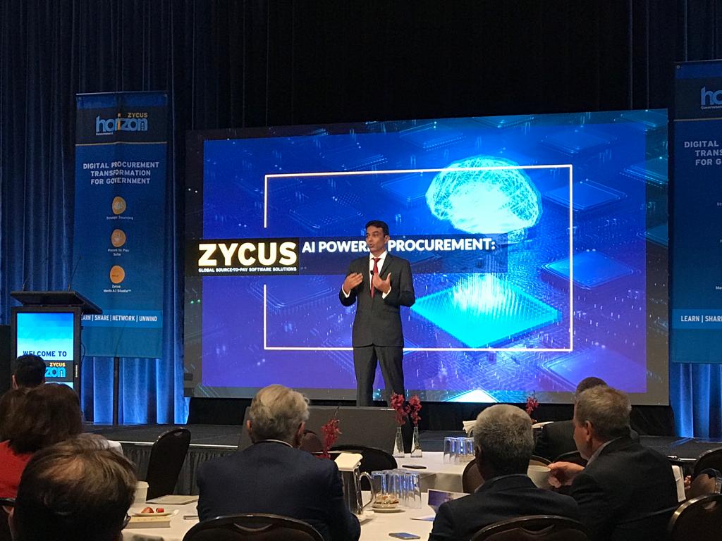 Aatish Dedhia, CEO Zycus takes to the stage to deliver his Welcome Address, and talks about how Zycus’ Vision aligns with an A.I powered procurement future. #HorizonGOV19 #FutureofProcurement #Melbourne