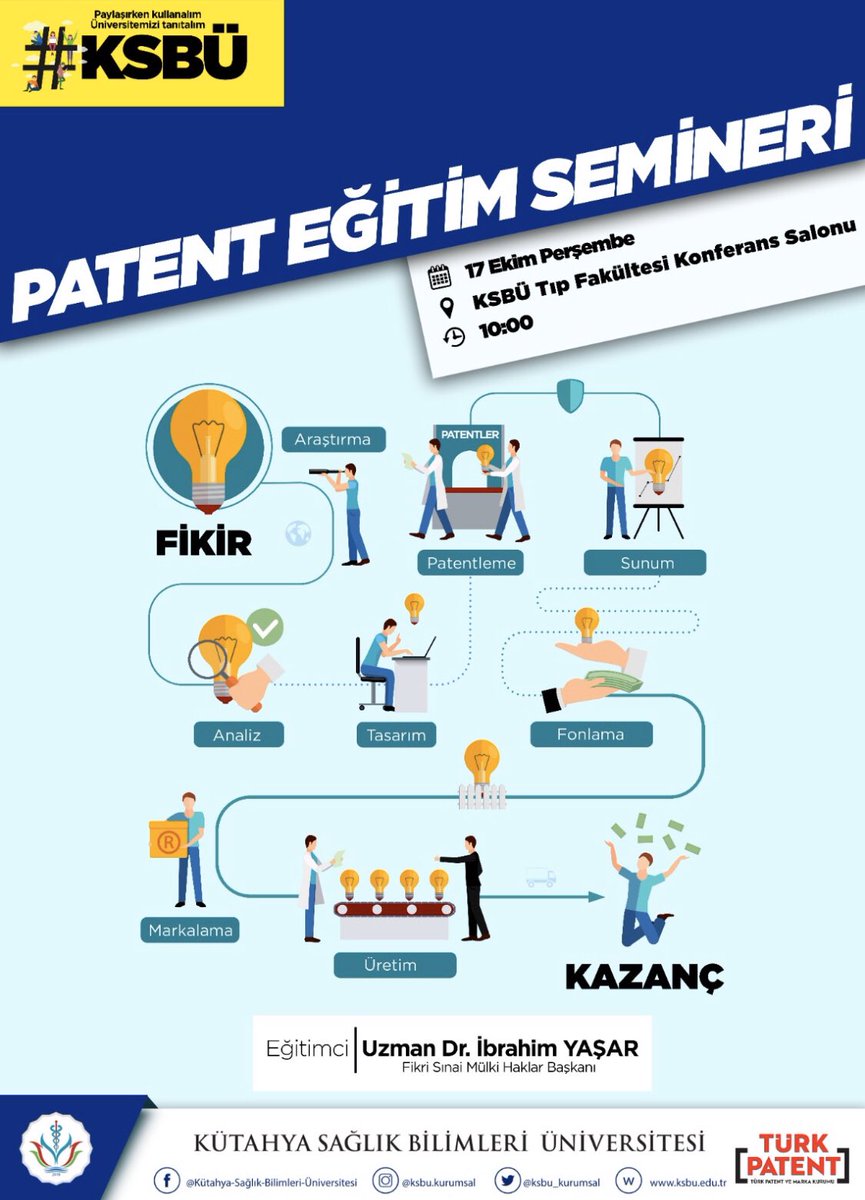 hasanemreayd's tweet photo. Patent Eğitim Semineri #ksbu #kuyam #kütahya https://t.co/HPMjaXcZz4