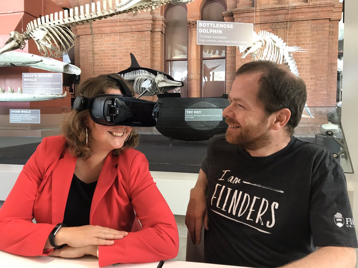 Great to meet @j_mccarthy today to catch up on the Ship Shapes project sponsored by @NLinAustralia. I got to swim over a Dutch 17th century ship in Icelandic waters! Loving the combination of VR and #sharedheritage! #jFlindersMAP @wvduivenvoorde @RCE_Maritiem @maritiemmuseum