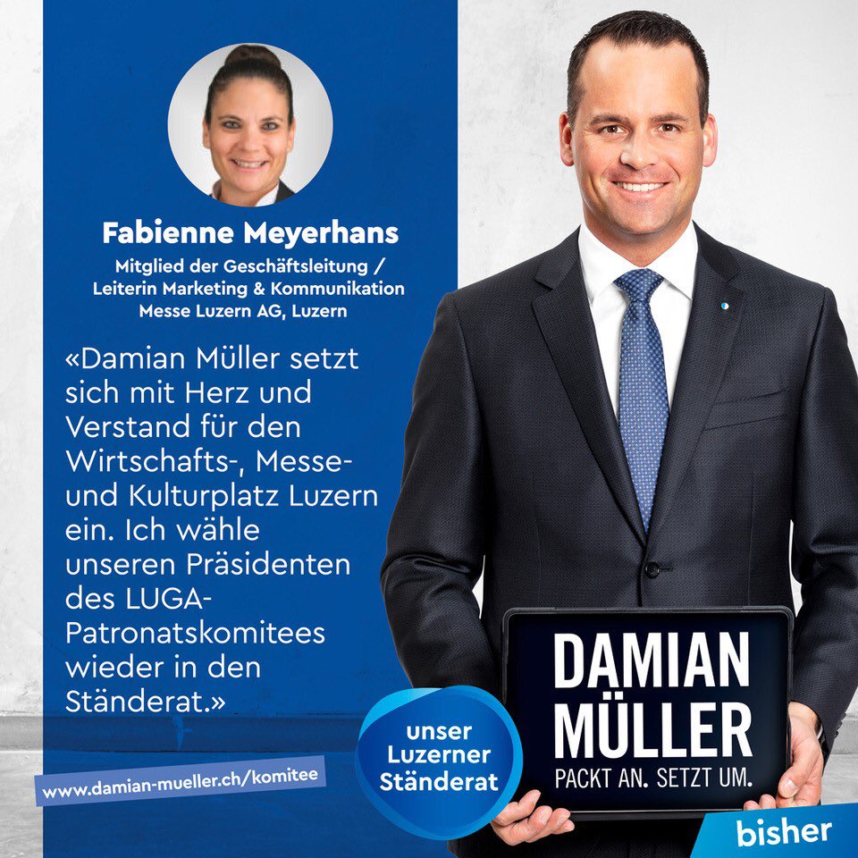 Fabienne Meyerhans (@curlyfabi) on Twitter photo Heute ist die letzte Möglichkeit per (A) Post zu wählen. Meine Wahlempfehlungen: Jacqueline Theiler und <a href="/Damian_Mueller_/">Damian Müller</a> ! Heute ist die letzte Möglichkeit per (A) Post zu wählen. Meine Wahlempfehlungen: Jacqueline Theiler und <a href="/Damian_Mueller_/">Damian Müller</a> !