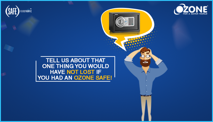 OzoneGroupIndia's tweet photo. We all have gone through the pain of losing something precious because we were not able to keep it properly secured unlike inside an Ozone safe. What about you? Do you remember losing something because of not having an #OzoneSafe with you? Comment below!
#OzoneSecuritySolutions https://t.co/28Q5XIqA7f