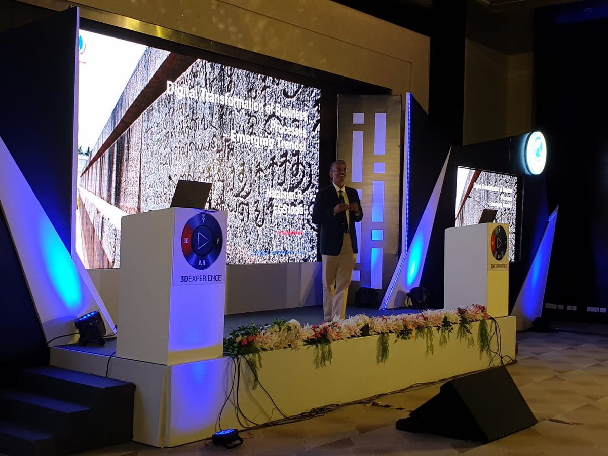 egssolidworks's tweet photo. SOLIDWORKS 2020 Launch - Innovation Day 
We are proud to share our event #liveupdate  
Mr. Natrajan R Managing Director - EGS Computers India Pvt Ltd, 
Presenting the Digital Transformation of Business Process 

@egssolidworks
#swx2020launch #EGSWX2020  #EGS #EGSIndia https://t.co/WL95dew02z