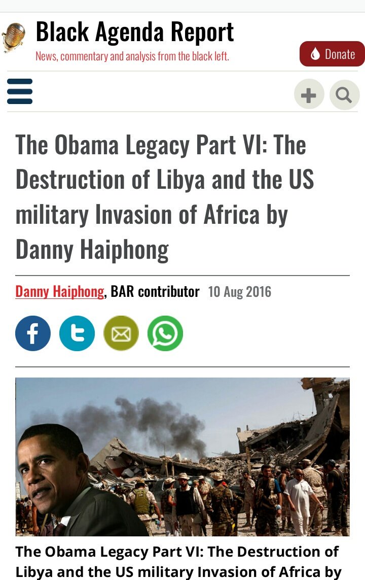 B_lieveChildren's tweet photo. @realDonaldTrump Obama & Hillary destroyed Libya, killed their PM, turned it into an open-air slave market, opened the borders so that all of Africa migrated to Europe. Complete chaos, and they freak out over US pulling out of MidEast?!? Ffs, come to your senses!
#WarIsNotPeace
#PeaceIsThePrize https://t.co/yb7WVT0KIY
