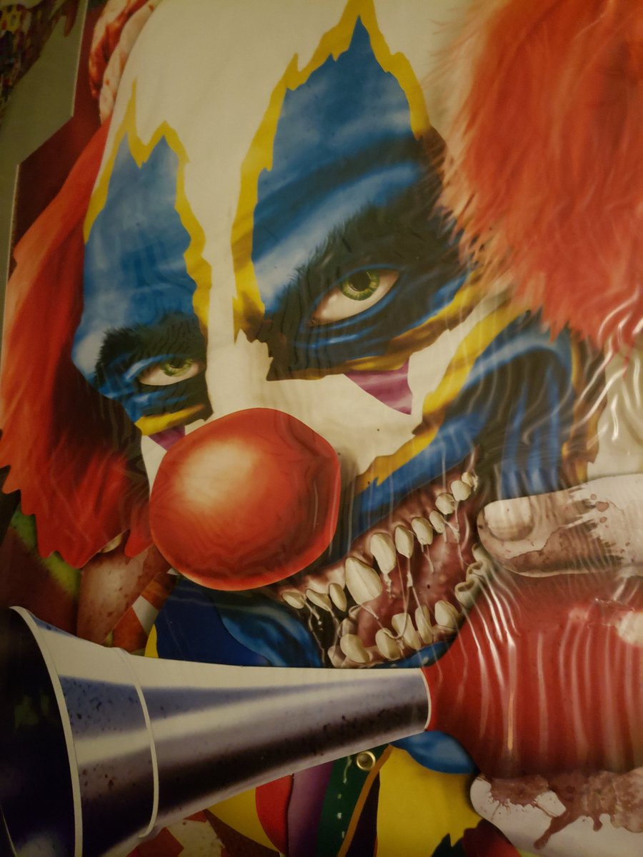 Crofts_a's tweet photo. When you're throwing a CarnEvil halloween party, killer clowns are a must! I think this guy is perfect! 🎃🧡🎃🤡 https://t.co/sevZxNbHZq