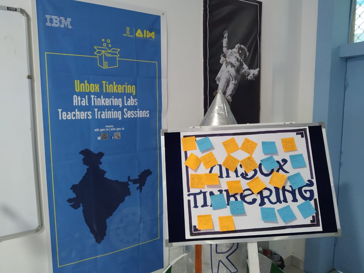 Having great interaction with Jaipur Teachers in ATL Teachers Training ... #unboxtinkering #atlteacherstraining #designthinking #ideation   <a href="/NITIAayog/">NITI Aayog</a> <a href="/AIMtoInnovate/">Atal Innovation Mission Official</a>  @VASCSCandTTS <a href="/vascsc/">VASCSC</a> <a href="/ibm_in/">IBM India</a>