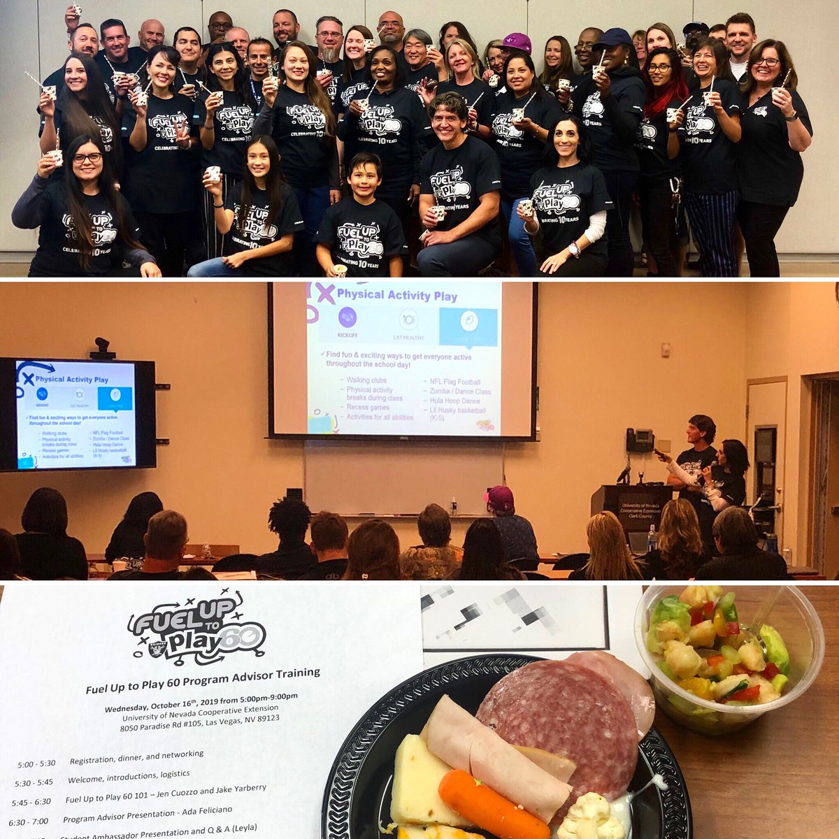 Kudos to @JakeYarberry & @JenCuozzoNV for organizing great @futp60 PA training for @ClarkCountySch. Fab presentations, networking & collaboration. Great things happening w/ school wellness in NV! SO much passion! #WeLeadNV #FuelGreatness @CCSDFoodService @nevadamilk @FUTP60NV