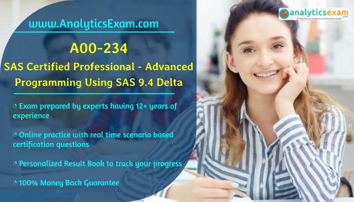 analyticsexam's tweet image. Excel in IT Profession with SAS Advanced Programming (A00-234) Certification
#SASAdvancedProgrammingCertification #SASAdvancedProgramming #AdvancedProgrammingExam #SAS #SASExam #SASCertification #SASA00_234 #A00_234Certification #A00_234Questions
analyticsexam.com/a00-234-sas-ce…