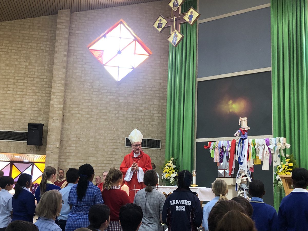 Year 6 student leaders joined the 2020 Social Justice Captains and Faith &amp; Liturgy Captains at the annual Antipoverty Mass in support of <a href="/catholicmission/">Catholic Mission</a> <a href="/CaritasAust/">Caritas Australia</a> and St Vincent de Paul society.