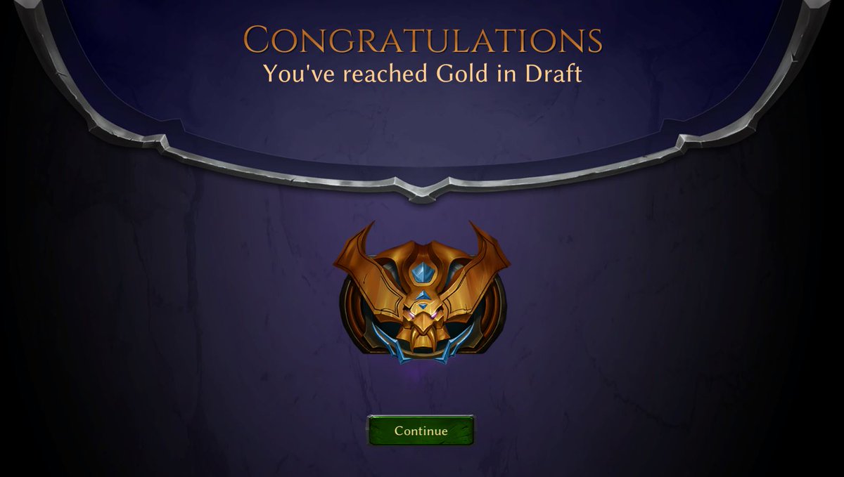 It took me like three drafts to get used to the new, full FoX format, but I got there. Tonight's 7-2 <a href="/EternalCardGame/">Eternal Card Game</a> Draft deck was Rakano Oni Aggro. It was nice to be the beatdown in most of my games with this deck. Also squeaked into Gold with that last win.