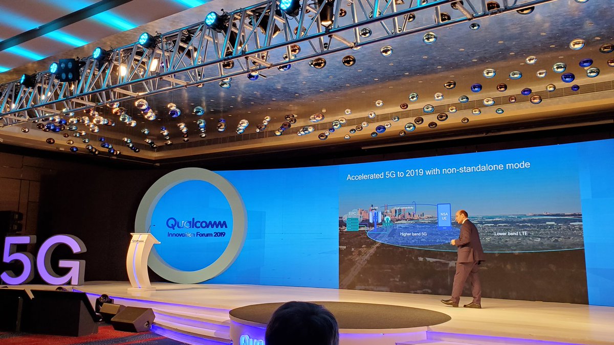 SudeeptoRoy5's tweet image. #5G and #4G both on #OFDMA designed to dynamically share spectrum not requiring refarming to introduce 5G. @durga_malladi speaking at #QInnovationForum