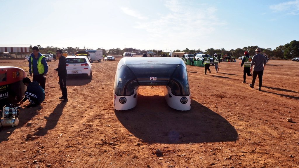 ArdinglySolar's tweet image. Good morning! We are back on the road. 2 days left of the World Solar challenge for us. #BWSC19 #solarcar