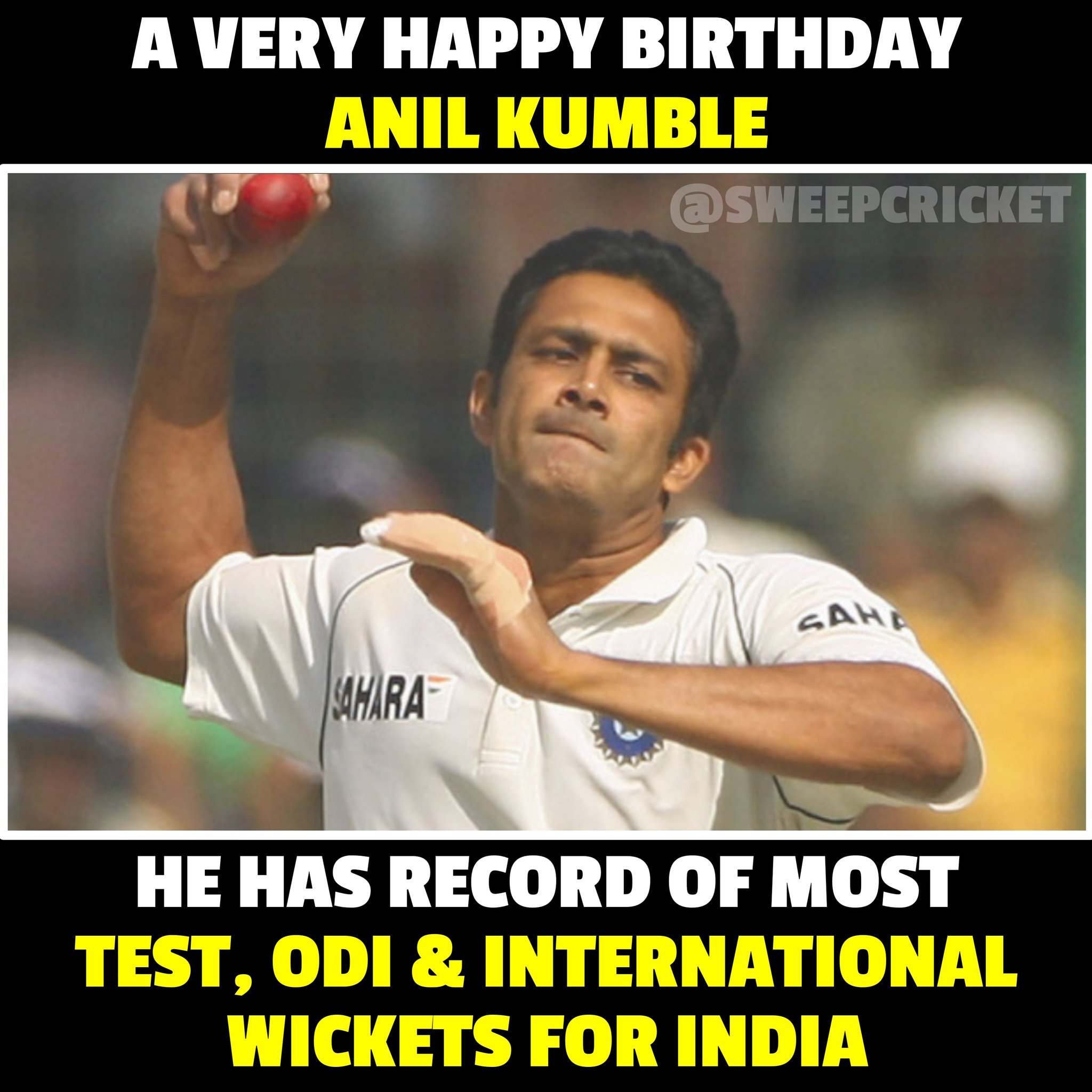 A very Happy Birthday Anil Kumble 