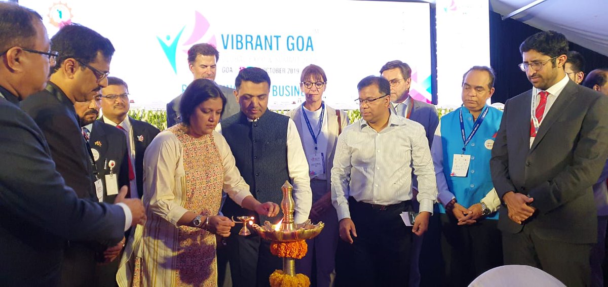 We aim to build in #Goa formidable and institutional framework for leading IT companies. We will also augment the IT infrastructure in the state says Goa IT Minister Jeniffer Monserratte during <a href="/GoaVibrant/">Vibrant Goa Global Expo and Summit 2019</a> inauguration. #NEWS <a href="/VibrantGoa/">Vibrant Goa Global Expo & Summit</a>