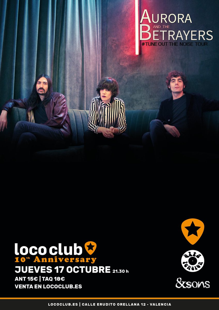 Aurora &amp; The Betrayers, esta noche en Loco Club
Entradas en lococlub.es