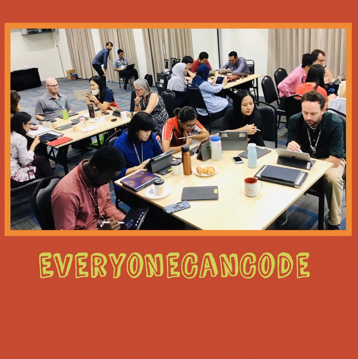 #EveryoneCanCode {after this <a href="/AppleEDU/">Apple Education</a> training with <a href="/rappin01/">Robert Appino</a>, at least <a href="/MusaKalifAbdi1/">Musa Kalif Abdi</a> <a href="/rgna28/">Regina</a> <a href="/jollybear55/">Jillian Chahil</a> <a href="/Carrieling4/">Carrie ling</a>,  <a href="/EdesonLuke/">Luke Edeson</a> and myself} #his_PL #his_learning