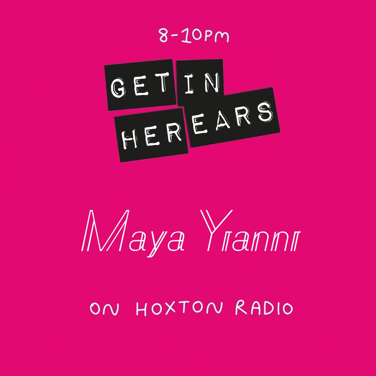 📻 TONIGHT! 📻 We’re back on <a href="/hoxtonradio/">Hoxton Radio</a> from 8-10pm with loads of new tunes!

<a href="/mayayianni/">Maya Yianni</a> will also be joining us in the studio⭐️🎶

Tune in via hoxtonradio.com 

@maudeandtrevor 
<a href="/marimindles/">MAngelica</a>