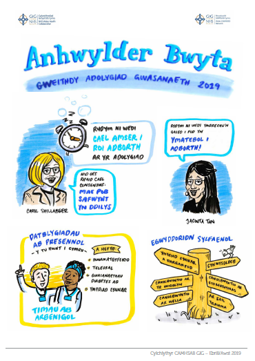 Gellir gofyn am gopïau o’r Cylchlythyr Gweithdy Adolygu'r Gwasanaeth Anhwylderau Bwyta a gynhaliwyd ar 10.05.2019 oddi wrth / Copies of the ED Service Review Workshop Newsletter held 10.05.2019 can be requested from

CAMHSEDNetwork@wales.nhs.uk  <a href="/TREDCymru/">TREDCymru (Welsh Eating Disorders Service Review)</a> @Carolshillabeer