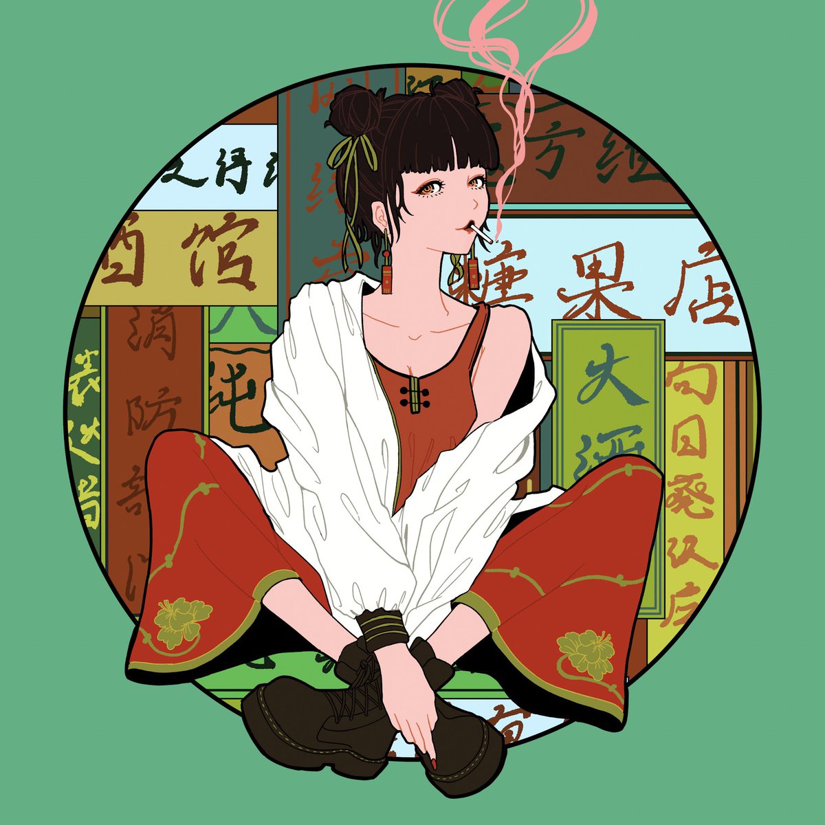 がーこ A Twitter チャイナ ガール オリジナルイラスト イラスト イラスト好きさんと繋がりたい T Co Wbzvmzmi4d Twitter