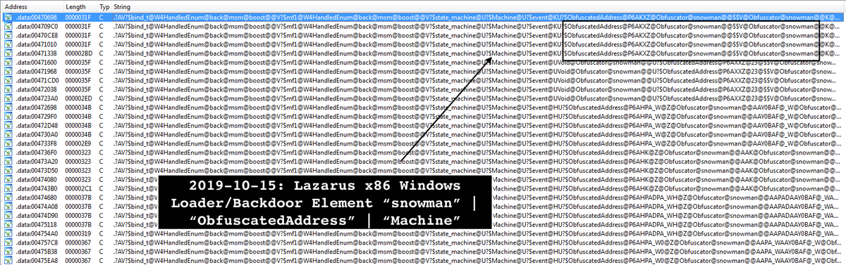 VK_Intel's tweet photo. 2019-10-17: Let's Learn: Dissecting 🇰🇵#Lazarus Windows x86 Loader/Backdoor #Malware Involved in #Crypto 💰Trading App Distribution: ☃️"snowman" & #ADVObfuscator Library Obfuscation (Renamed)🤔
➡️https://t.co/1SqHjm0j41
h/t @malwrhunterteam https://t.co/3TEJSpfJvi