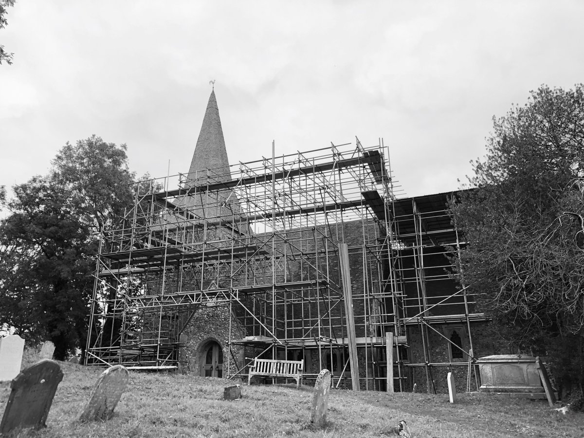 TurpinRoofing's tweet photo. This is our latest Project at the stunning Berwick Church, Polegate, East Sussex.  
#keepingeastsussexgreat #conservation #heritage #heritagechurch #roofing #qualityroofing #hailshambusiness #smallbusinessfunding #SmallBusiness  #tiling https://t.co/U2Q89kVTXk