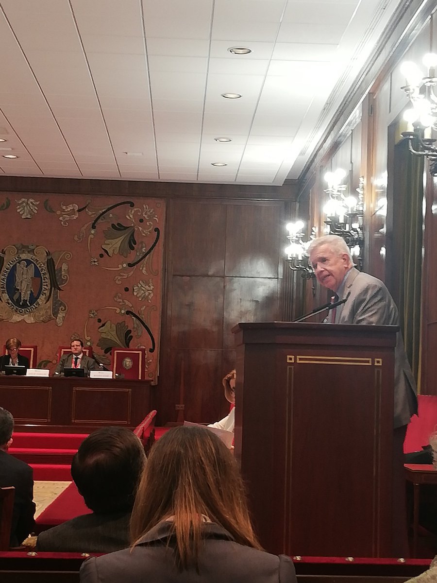 CoreUnav's tweet photo. John F. Crosby, Franciscan U. of Steubenville "Newman's Vision of the Intellectual Virtues", "Its a real mistake to burden liberal education with virtue or religion as with the mechanical arts. It's direct business is not to steel the soul against temptation" #CoreConference19 https://t.co/4HgGi1vTiT