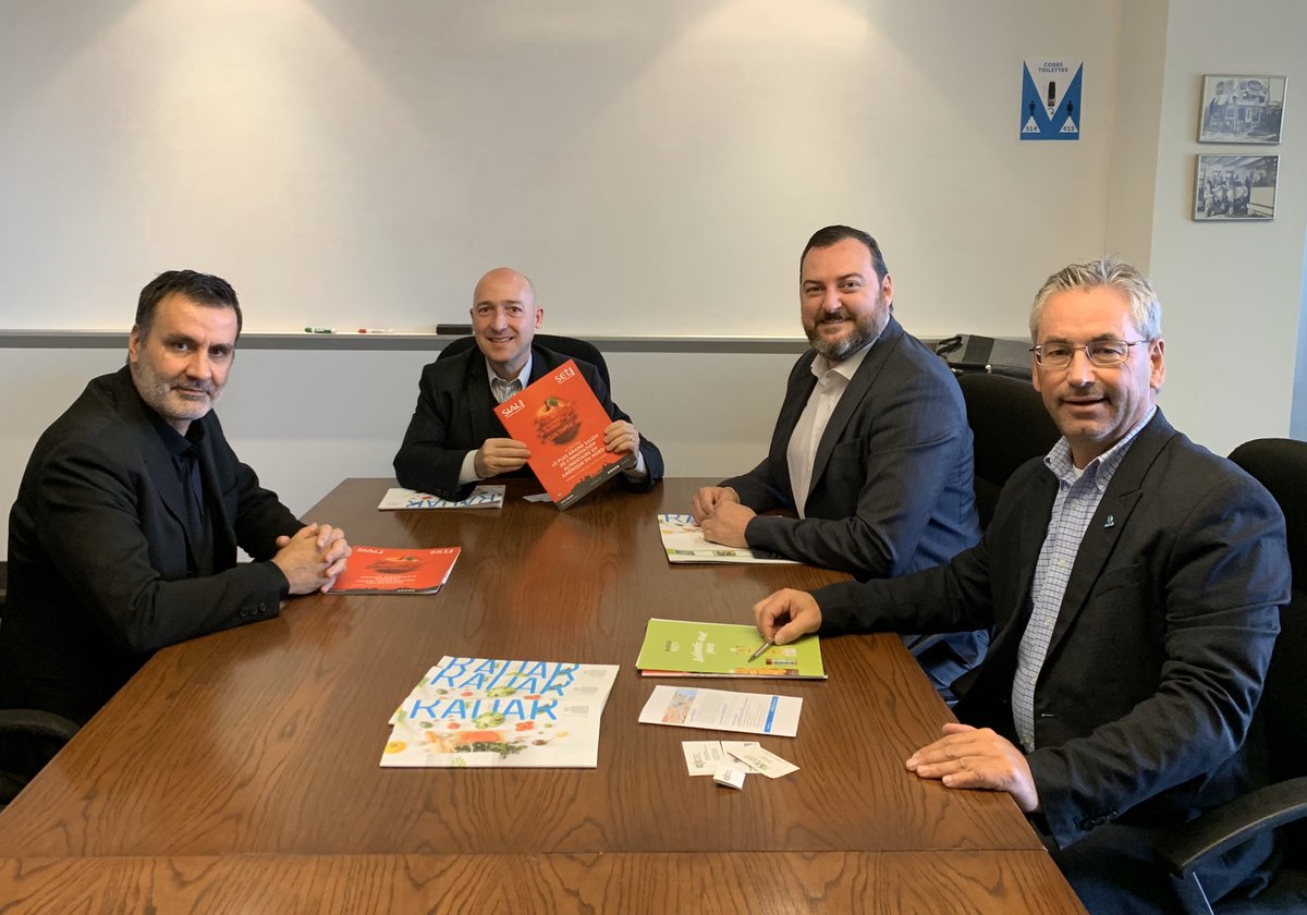Excellent meeting with Xavier Poncin from <a href="/SIALCANADA/">SIAL Canada</a> and Daniel Choquette from <a href="/ADAQuebec/">ADA</a> to establish strategic partnerships to develop common projects in #Montreal !