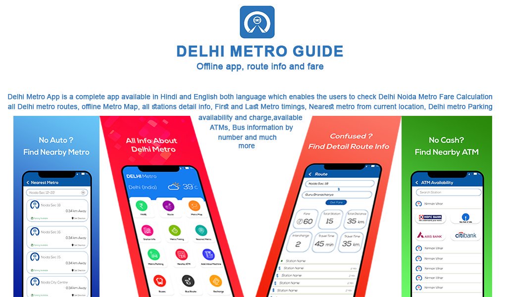 delhimetroguid1's tweet photo. About some us and our application delhi metro guide.
@delhimetroguid1
#offline #findroute #application
#Ncrmap #metrofind
Install Guide Now:- https://t.co/vLE5UtPttl https://t.co/QGk2Coiur1