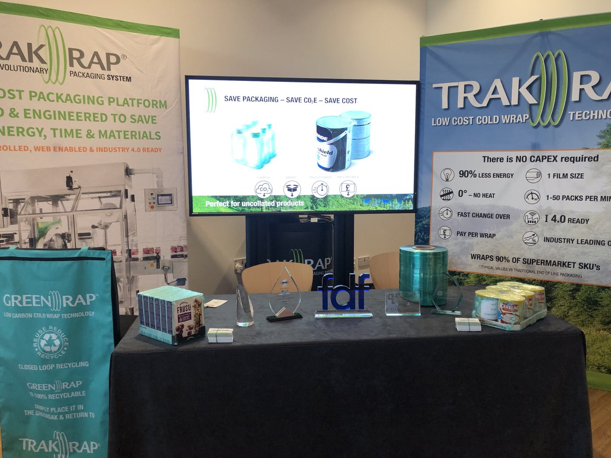 trakrap's tweet photo. Come and find us at Appetite for Engineering today! 🤗 Discover our NEW #GreenRap Film, promoting in-store closed-loop recycling & find out how we can reduce your carbon footprint 🌏
#PlassticReduction #CarbonEmissions # ClimateAction #Sustainability #appetiteforengineering https://t.co/I5k2IrSkJ3
