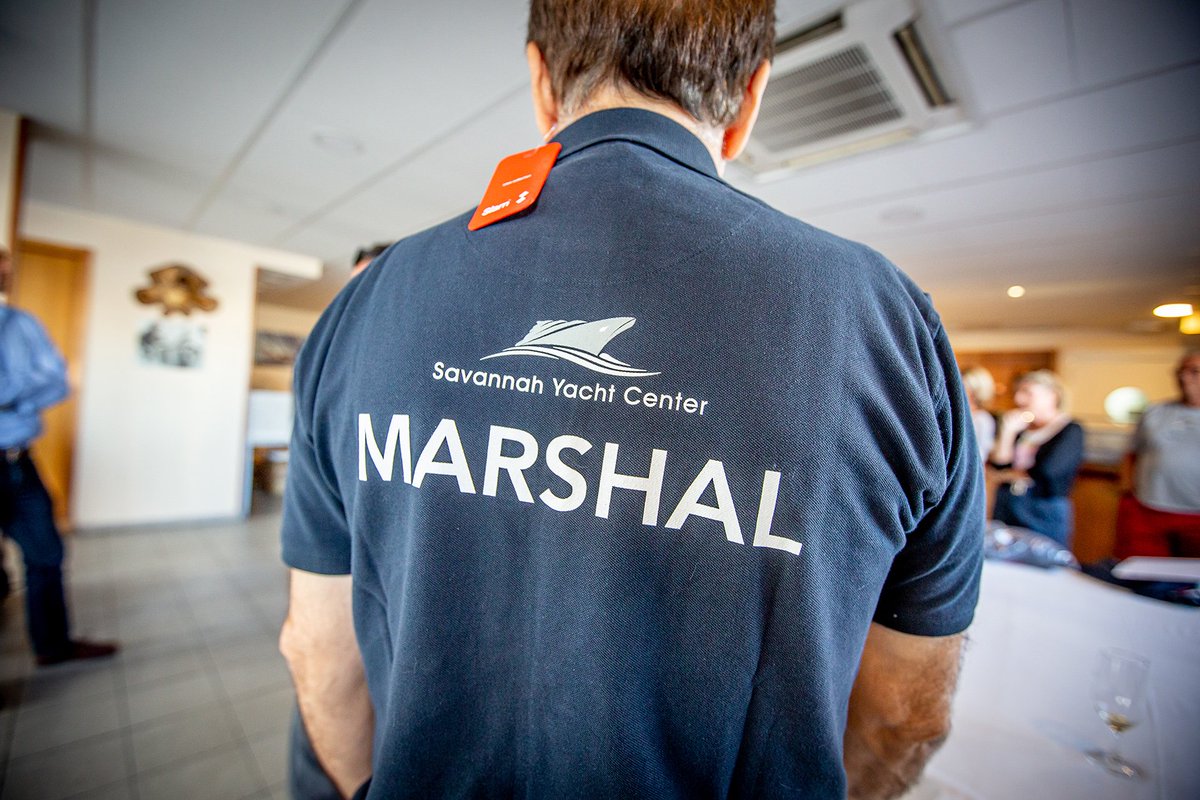 PinmarEvents's tweet photo. Our team of Marshals will be unmissable on the course this year, decked out in their top of the range Savannah Yacht Center polos and @PinmarGolf jackets produced by our official clothing supplier @slamuksailing https://t.co/nEedPFlfA5
