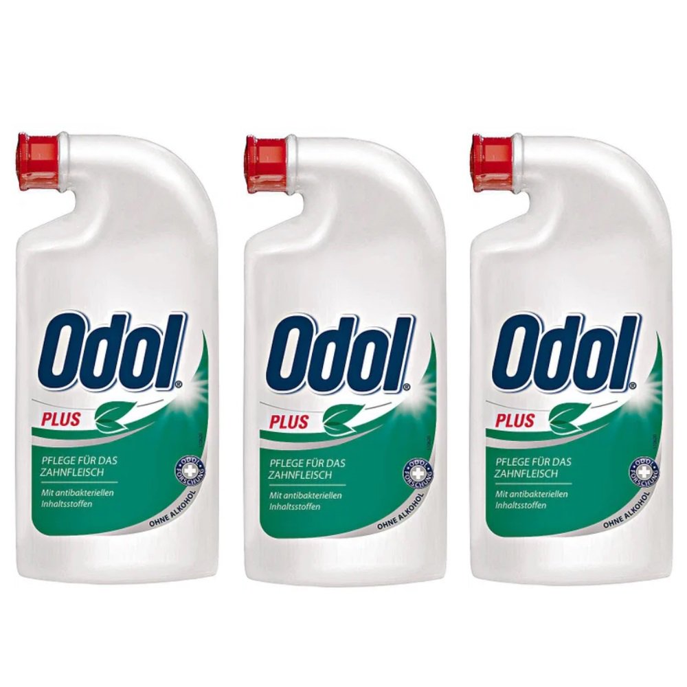 3x Odol Mouthwash Plus 125ml Oral Dental Care from Germany