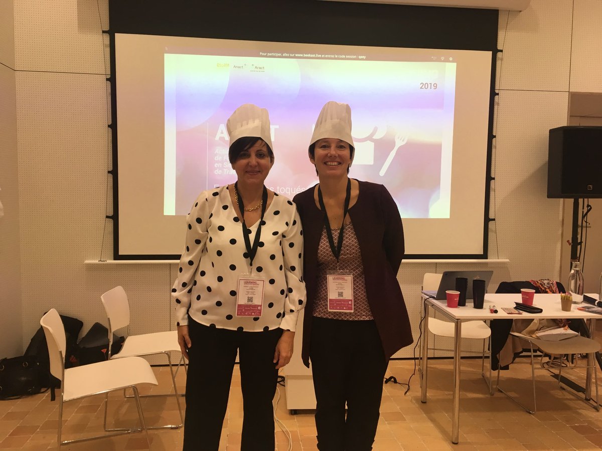 ChristineSitaud's tweet photo. Le plaisir d animer au @LelearningShow  à #Rennes un atelier sur la #fest #formation #collaboratif avec Isabelle Freundlieb de @Anact_ 
Une histoire de recette ! https://t.co/1E6WcBbcns