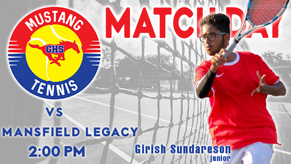 GHS_tennis's tweet photo. Playoffs continue at 2:00 this afternoon vs Mansfield Legacy @Timberview High School in Arlington. @legacy_tennis #GHSUnity https://t.co/Vh1CjwSysf