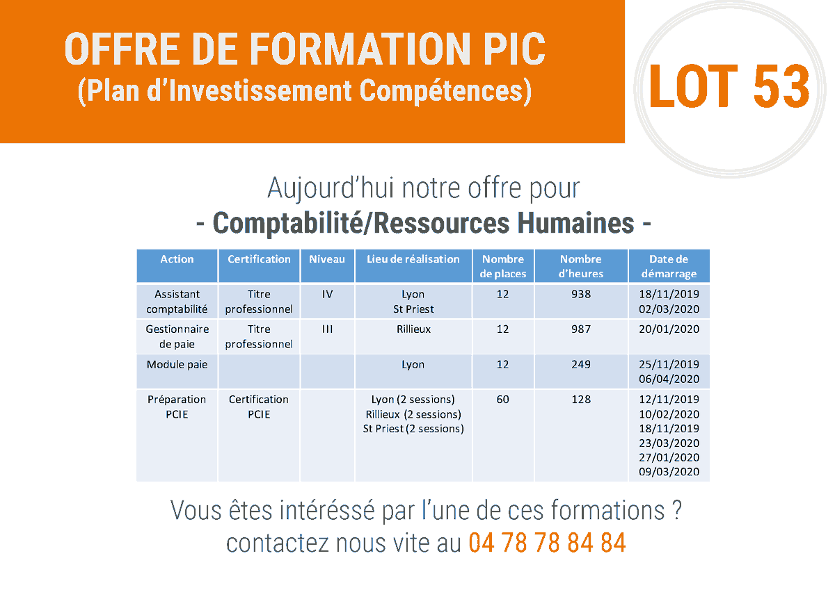 #1Jour1Offre

📢 Le GRETA Lyon Métropole vous propose des formations financées à 100% et rémunérées par le Pôle emploi !

🗓- A vos agendas -🗓

Suivez nos prochains posts :

- Lot 61 - Commerce/Vente

- Lot 83 - Métiers de la sécurité

#1Jour1Offre #Formation #Emplois #Avenir
