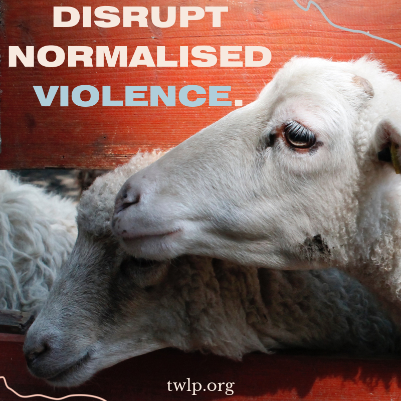 twlp_org's tweet photo. Disrupt.

#vegan #twlp #thosewholovepeace #animalrights #animalrightsactivism #peace #dogood #education #ditchdairy #veganuary #vegansofig #activism #activist #vegans #govegan #veganlife #community #veganism #environmental #environmentalactivism #animalliberation #veganism #Sheep https://t.co/efXDBzOYaJ