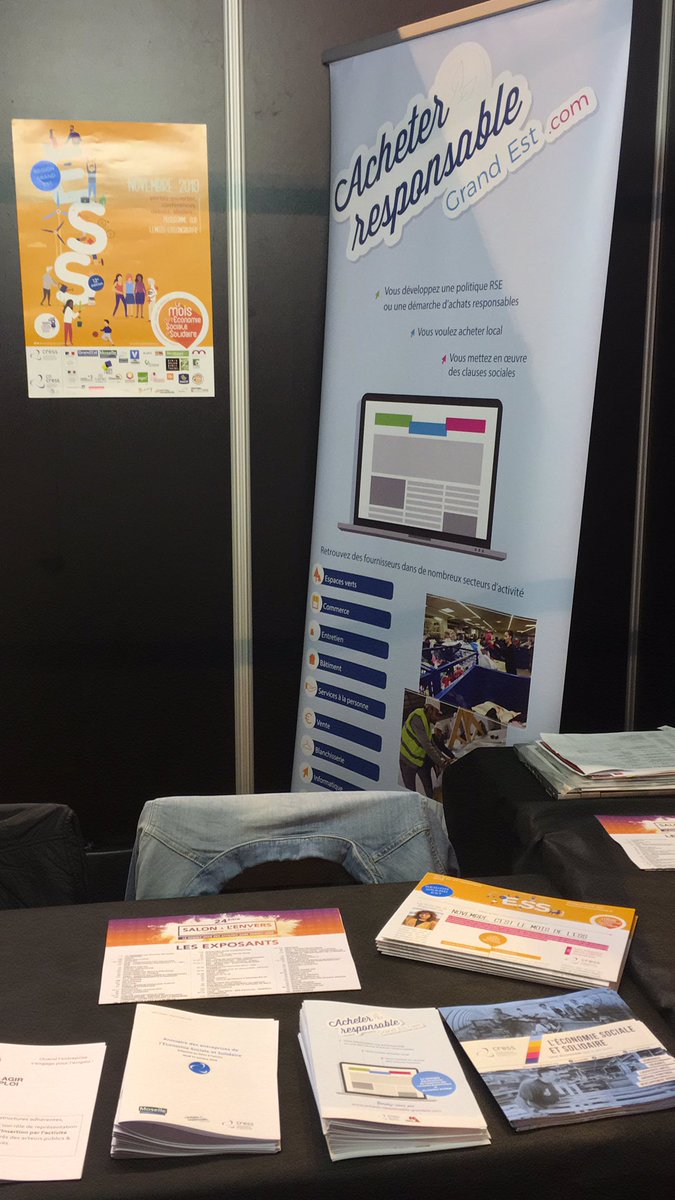 cress_grandest's tweet photo. La Cress et les entreprises d’Acheter Responsable sont présentes au salon à l’envers. En partenariat avec @MoselleCD57 #ESS #AcheterResponsable https://t.co/T19NLdY1c6