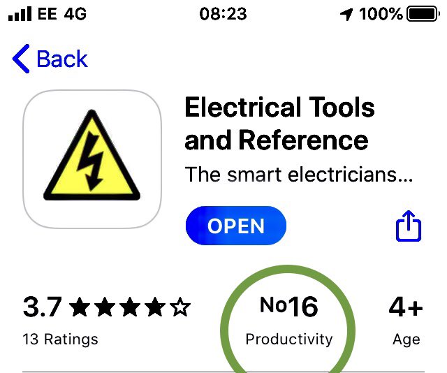 ProCerts's tweet image. No.16 in the App Store productivity category.
#procerts #electricalapps