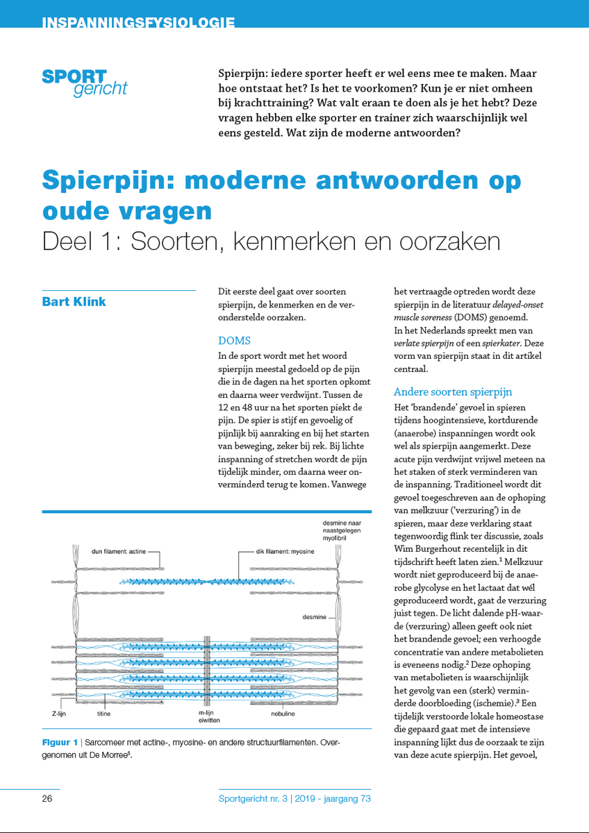 SportGericht's tweet photo. Alles weten over #spierpijn? Lees de recente artikelen van Bart Klink, die wij deze week in het zonnetje zetten op https://t.co/36SY1tANEv https://t.co/dOBpmpdd64