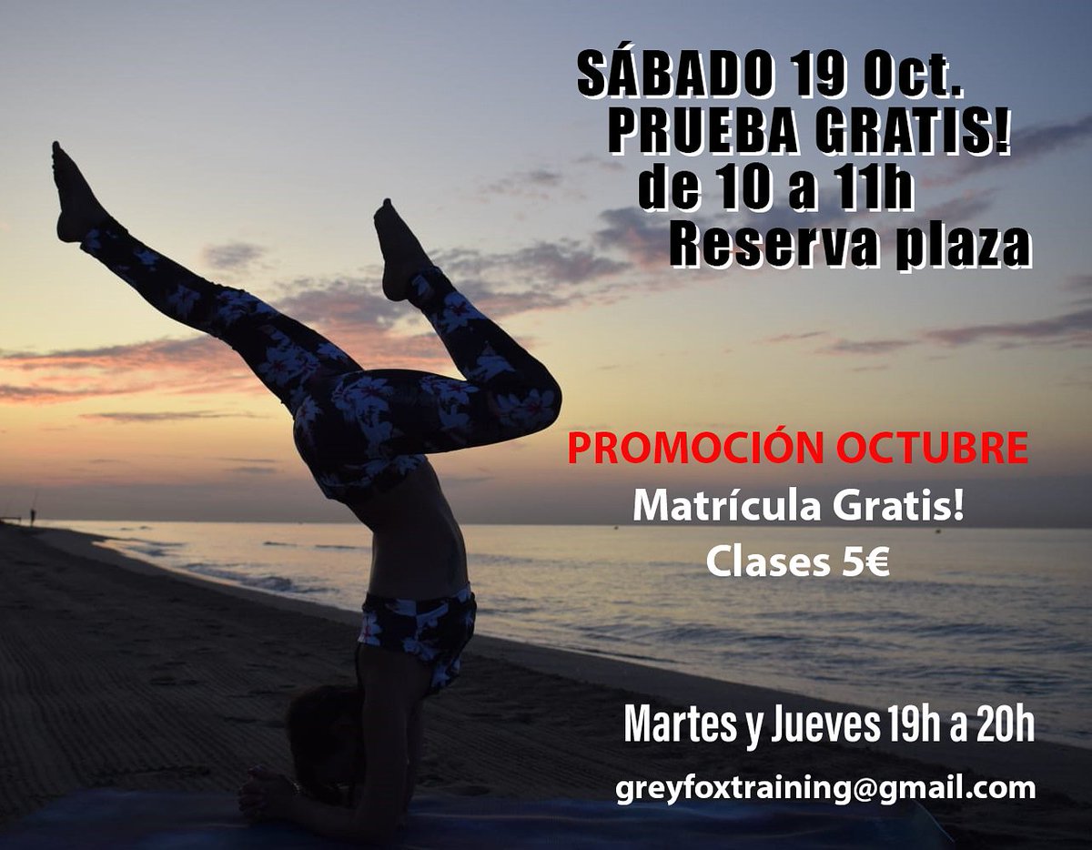 CrossFitGreyFox's tweet image. Apúntate a la clase de yoga del sábado y prueba gratis. Ofertas especiales en octubre.

#yoga #controlcorporal #conocetucuerpo #crossfit&amp;amp;yoga #cuerpoymente #adishaktilakshmi #crossfit #crossfitgreyfox #greyfox #greyfoxtraining #barbera #funtionaltraining #tupuedes #noterindas