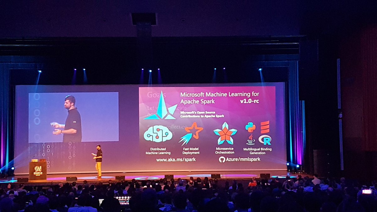 AdiPolak's tweet image. 📣📣📣 Microsoft just launched the first GA version of Machine Learning for Apache Spark leveraging the power of Azure: Cognitive Services, ML Ops and much, much more 💫
#MachineLearning 
#SparkAISummit 
@Azure