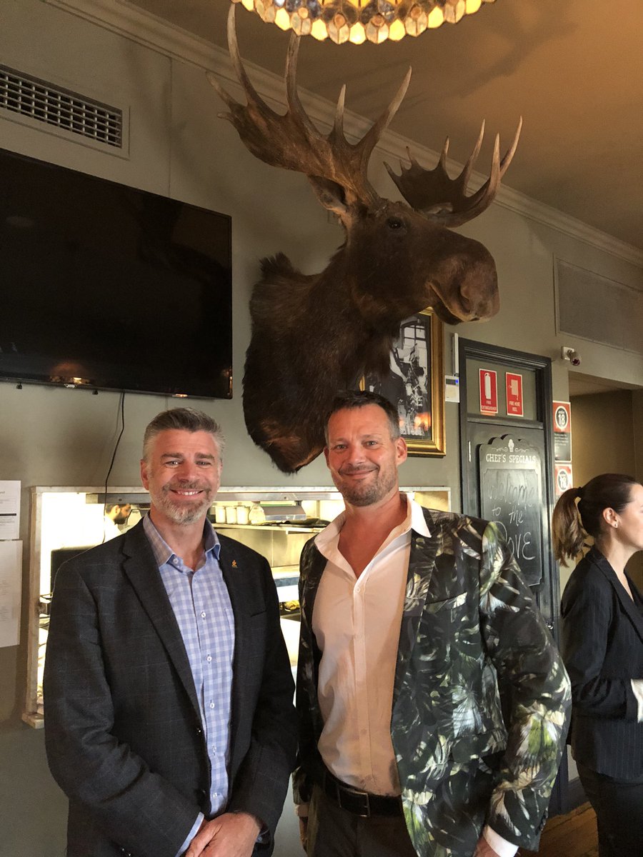 Greenlife_AU's tweet photo. Matt Brand and Ben Peacock about to kick off the launch of Greener Spaces Better Places the new program replacing #202020Vision @Greenlife_AU @Hort_Au https://t.co/JwVhJGqzCu