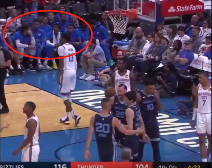 【影片】征服對手！渡邊雄太的超級拉桿有多精彩？看看雷霆替補席的反應！-黑特籃球-NBA新聞影音圖片分享社區