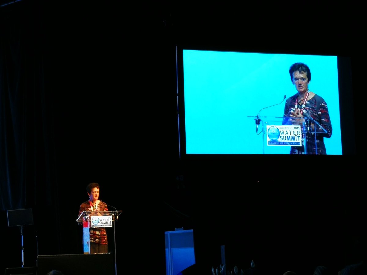 WaterIntegrityN's tweet photo. Claudia Pahl Wostl @ Budapest water summit raises the issue of corruption undermining good water governance and the need for transparency and accountability. #waterintegritynetwork https://t.co/6rok57CSxc