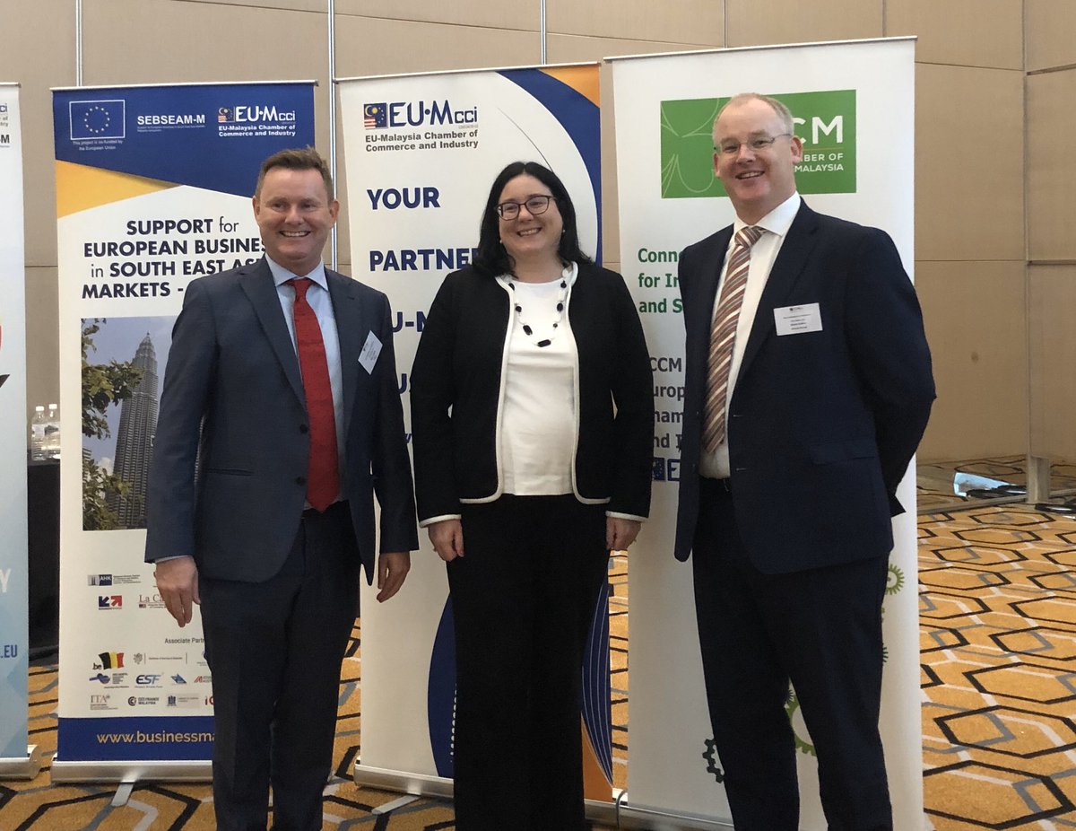 ICCM_COM_MY's tweet photo. We were honoured to have Irish Ambassador Hilary Reily @hilary_reilly @IrlEmbMalaysia with @Ronan_KL and @IrishmanM to celebrate the launch of the @EUMCCI Construction Committee today. https://t.co/ErXGwHY0zg